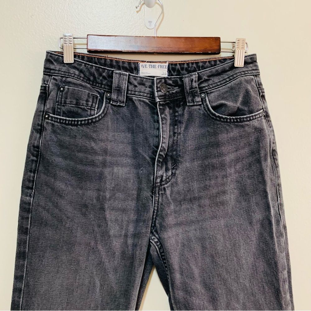 Free People We The Free Ava High Rise Washed Black Jeans size 26 - Picture 2 of 8
